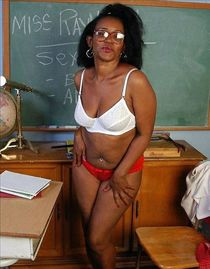 Wild black babe in